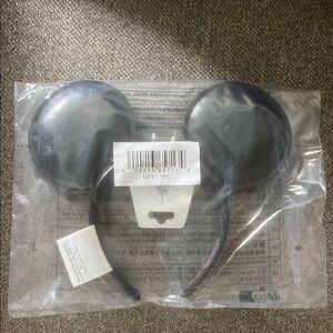 Black Mickey Mouse Ears Headband